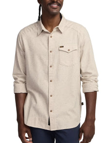  Howler Bros La Grange Lightweight Flannel in Speckled Sand
