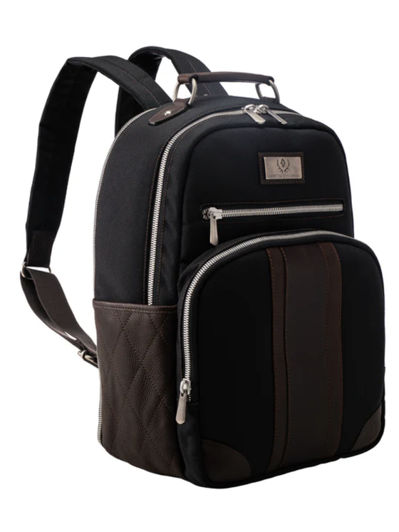 Martin Dingman Executive Nylon Backpack in Black