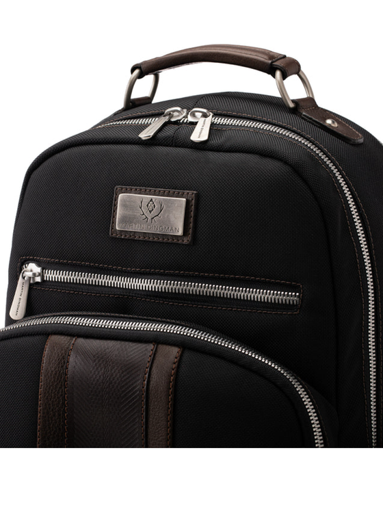 Martin Dingman Executive Nylon Backpack in Black