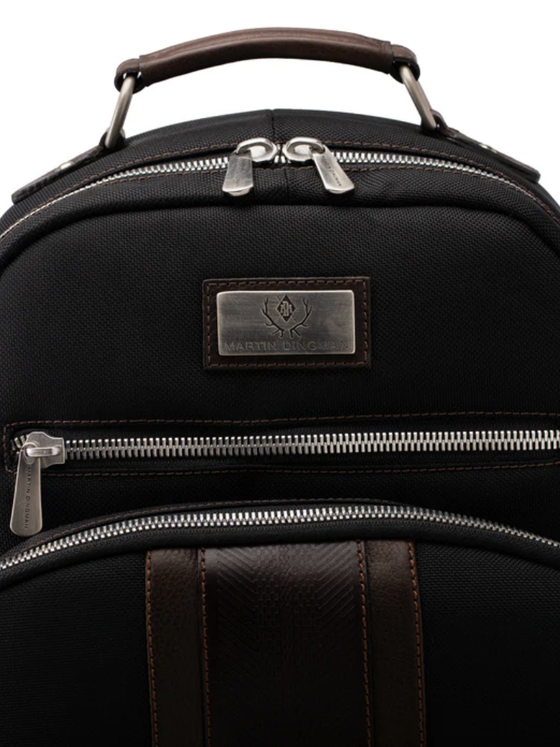 Martin Dingman Executive Nylon Backpack in Black