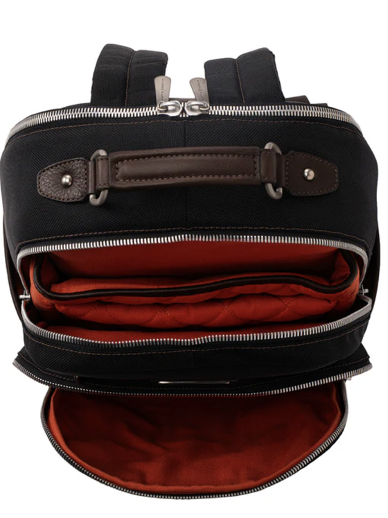Martin Dingman Executive Nylon Backpack in Black