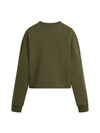 Favorite Daughter The Cropped Collegiate Sweatshirt in smoketree gardenia