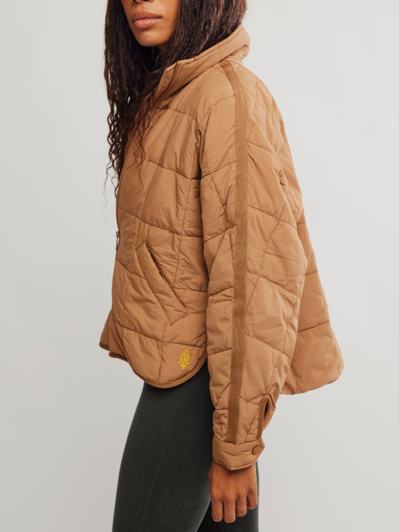 Pippa Packable Puffer Jacket in Twig