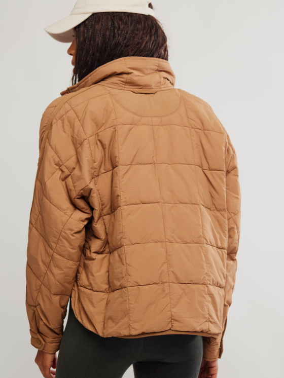Pippa Packable Puffer Jacket in Twig
