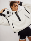Free People Movement Mountain High 1/2 Zip in White Combo