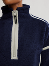Free People Movement Mountain High 1/2 Zip in navy Combo
