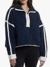 Free People Movement Mountain High 1/2 Zip in navy Combo