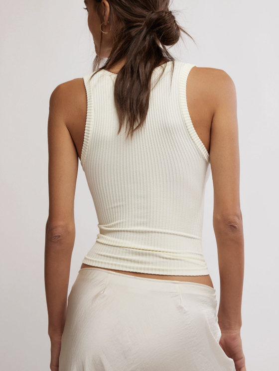 Free People Movement Clean Slate Tank in Ecru