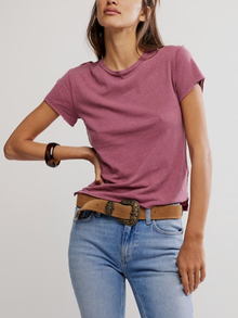  Free People We the Free Nova Tee in Crushed Berry