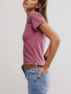 Free People We the Free Nova Tee in Crushed Berry