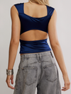 Free People Intimately Shine On Tee in Cosmic blue
