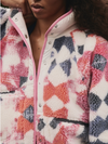 Free People Movement Hit The Slopes Printed Fleece Jacket in Mystic Meadow