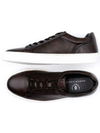 Martin Dingman Cooper Sheepskin Sneaker in Walnut