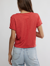 Free People Take 2 Tee in Racing Red Combo