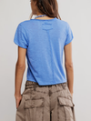 Free People Take 2 Tee in Cornflower Combo