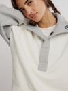 Free People Colorblock Timeless Pullover in Heather Grey Combo