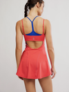 Free People Baseline Tennis Dress in Grapefruit Combo