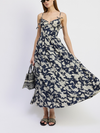 En Saison Madeline Maxi Dress in Navy Ivory