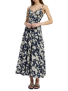 En Saison Madeline Maxi Dress in Navy Ivory