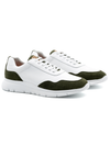Martin Dingman Madison Tumbled Glove Leather Trainer in Pine