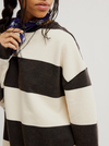 Free People's We The Free Classic Striped Oversized Crewneck in Black Combo
