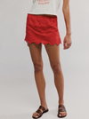 Free People's Eyes on You Skort in High Risk Red
