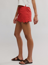 Free People's Eyes on You Skort in High Risk Red