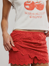 Free People's Eyes on You Skort in High Risk Red
