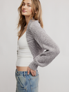 Free People Opal Shrug in Grey Flannel