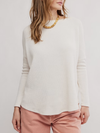 Free People Latte Blues Thermal Solid in Sugar Swizzle