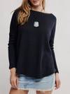 Free People Latte Blues Thermal Solid in Black
