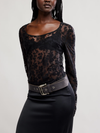 Early Sunsets Layering Top in Black