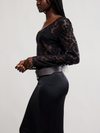 Early Sunsets Layering Top in Black