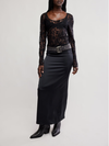 Early Sunsets Layering Top in Black