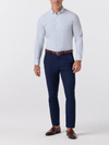 Mizzen + Main's Leeward Dress Shirt in Cloud Blue Crest Dot