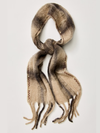 Free People Highland Plaid Skinny Scarf in Neutral Combo