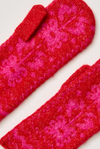 Free People's Folk Mitten in Pink X Red