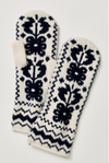 Free People's Folk Mitten in Nighttime X Ivory
