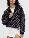 Free People's Printed Mountain High 1/2 in Black Combo Birdseye