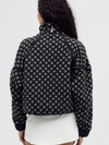 Free People's Printed Mountain High 1/2 in Black Combo Birdseye