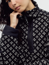 Free People's Printed Mountain High 1/2 in Black Combo Birdseye