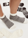 Free People Nordic Knit Sock Pack in Brown Patterned