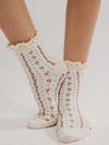 Free People Ruffle Sock Pack in Tainted Love