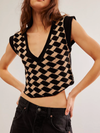 Lola Top in Black and Tan Combo