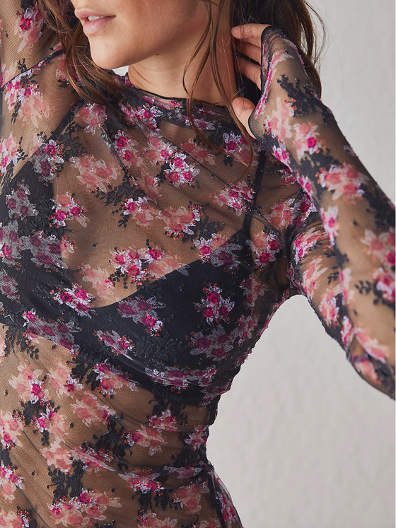 Printed Lady Lux Layering Top