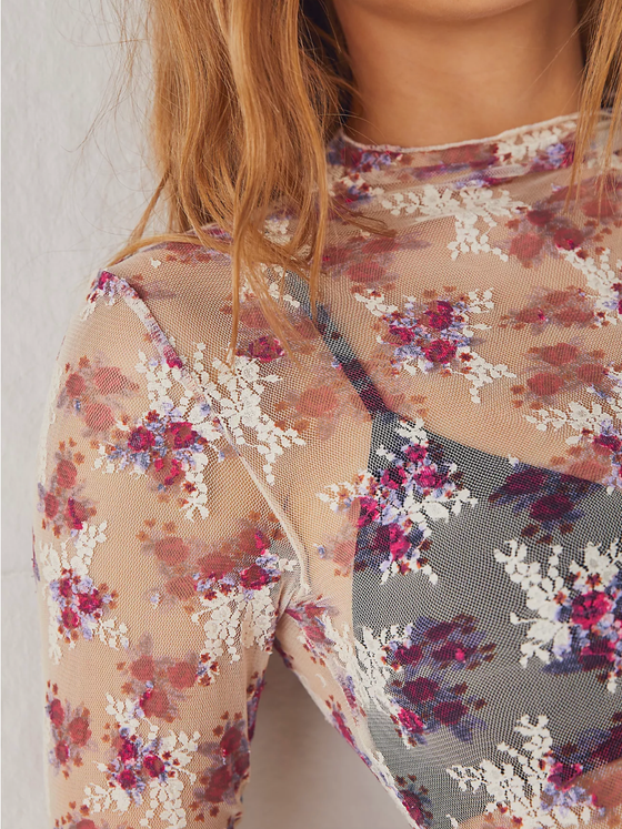 Printed Lady Lux Layering Top