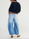 We The Free Good Luck Mid-Rise Barrel Jeans