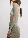 Free People Lady Lux Layering Top in Mermaids Tail