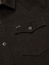 Howler Bros Banning Corduroy Snapshirt in Antique Black