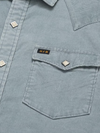 Howler Bros Banning Corduroy Snapshirt in Iron Blue